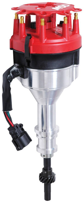 Distributor - Pro-Billet - Ford TFI - Electronic Advance - HEI Style Terminal - Red - Remote Module - Small Block Ford - Each