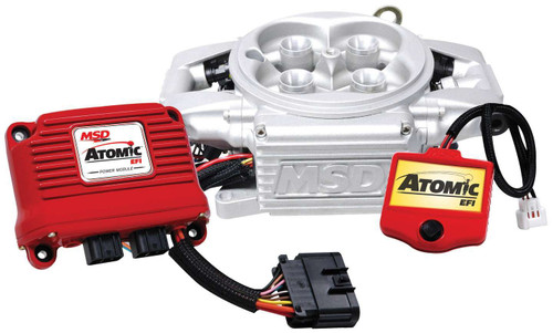 Fuel Injection - Atomic EFI - Throttle Body - Square Bore - 80 lb/hr Injectors - Cast Aluminum - Natural - Kit