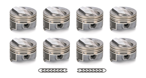 Piston - Hypereutectic - 4.280 in Bore - 5/64 x 5/64 x 3/16 in Ring Grooves - Plus 33.00 cc - Coated Skirt - Big Block Chevy - Set of 8