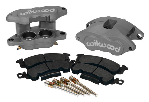 Brake Caliper - D52 - 2 Piston - Forged Aluminum - Natural - 7.060 in Floating Mount - GM 1968-96 - Kit Brake Caliper - D52 - 2 Piston - Forged Aluminum - Natural - 7.060 in Floating Mount - GM 1968-96 - Kit