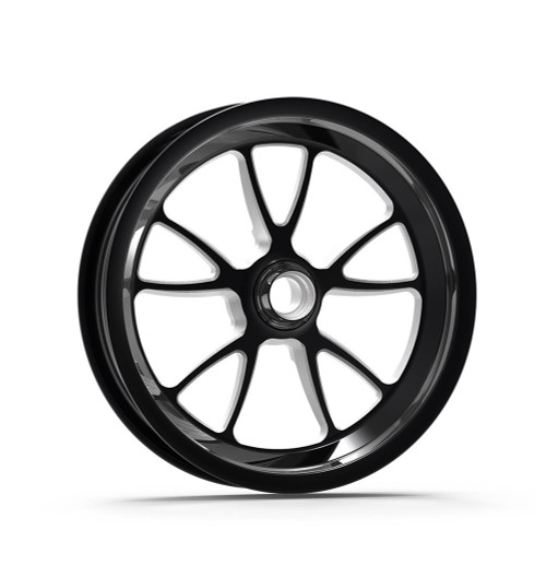 Wheel - Full Throttle - 17 x 2.25 in - 1.125 in Backspace - Anglia Spindle - Aluminum - Black Anodized - Each