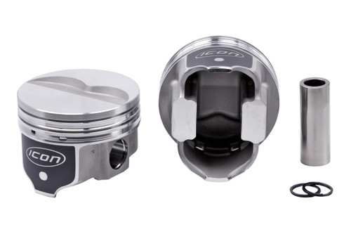 Piston - FHR - Forged - 4.350 in Bore - 5/64 x 5/64 x 3/16 in Ring Grooves - Minus 5.60 cc - Mopar RB-Series - Kit