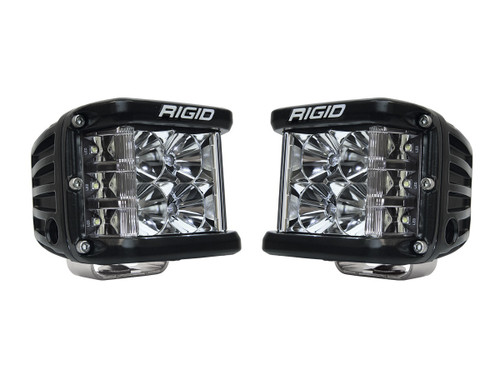 LED Light Assembly - D-SS PRO - Flood - 47 Watts - 7 White LED - 3.8 x 3.0 in Rectangle - White LED - Aluminum - Black Powder Coat - Universal - Pair