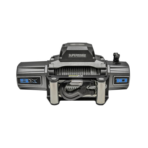 Winch - SX 10 - 10000 lb Capacity - Roller Fairlead - 12 ft Remote - 3/8 in x 85 ft Steel Rope - 12V - Kit
