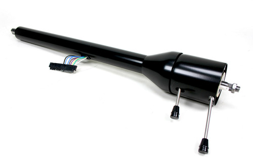 Steering Column - Retrofit - Tilt - Hazard / Turn Signal - Steel - Black Powder Coat - GM A-Body 1966 - Each