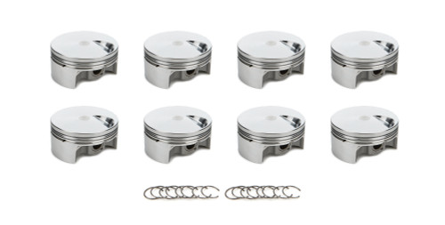 Piston - AutoTec - Forged - Flat Top - 4.500 in Bore - 1.5 x 1.5 x 3.0 mm Ring Grooves - Minus 3.00 cc - Big Block Chevy - Set of 8