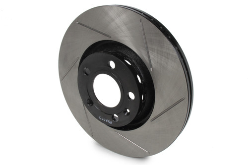 Brake Rotor - Sport Cryo - Front - Driver Side - Slotted - 312 mm OD - 24.9 mm Thick - Iron - Black Paint - Audi A4 / A6 / A8 1999-2006 - Each
