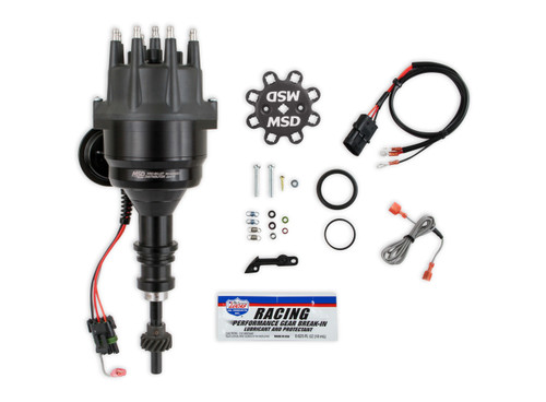Distributor - Pro-Billet Ready-To-Run - Magnetic Pickup - Vacuum Advance - HEI Style Terminal - Black - Small Block Ford - Each