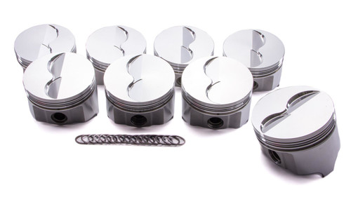 Piston - Premium Forged - Forged - 4.350 in Bore - 1/16 x 1/16 x 3/16 in Ring Grooves - Minus 4.50 cc - Mopar RB-Series - Set of 8