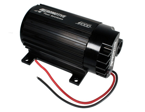Fuel Pump - A1000 - Electric - In-Line - 900 lb/hr at 9 psi - 10 AN Female O-Ring Inlet / Outlet - Black - E85 / Gas - Each