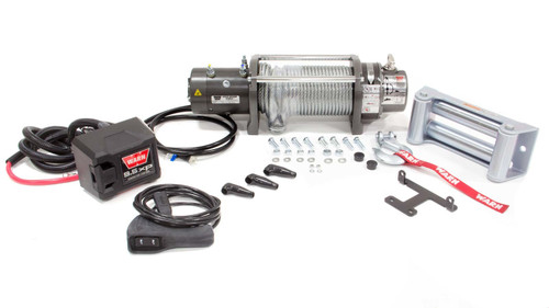 Winch - M8000 - 8000 lb Capacity - Roller Fairlead - 12 ft Remote - 5/16 in x 100 ft Steel Rope - 12V - Kit