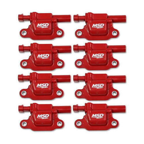 Ignition Coil Pack - Blaster Gen V - Square - Female Socket - Red - GM GenV LT-Series - Set of 8 Ignition Coil Pack - Blaster Gen V - Square - Female Socket - Red - GM GenV LT-Series - Set of 8