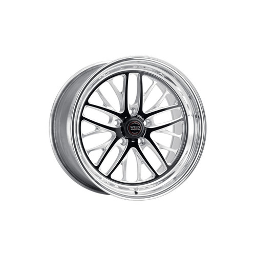 Wheel - S82 - 17 x 10 in - 8.000 in Backspace - 5 x 4.50 in Bolt Pattern - Low Pad - Aluminum - Black Anodized / Polished - Each