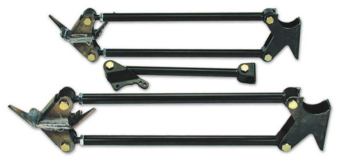 Four Link Kit - Weld-On - Brackets / Hardware Included - Steel - Black Powder Coat - Universal - Kit