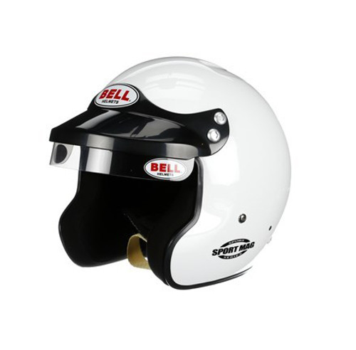 Helmet - Sport Mag - Open Face - Snell SA2020 - Head and Neck Support Ready - White - Medium - Each