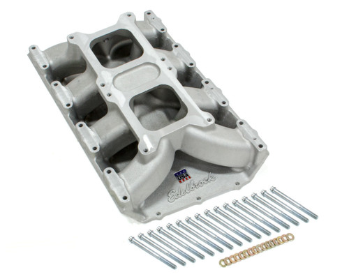 Intake Manifold - Dual Quad - Dual Square Bore - Single Plane - Aluminum - Natural - Mopar 426 Hemi - Each
