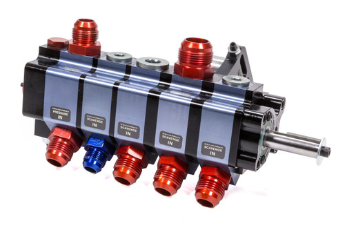 Oil Pump - Dry Sump - 5 Stage - 1.450 in Pressure / 1.200 in Scavenge Stages - Bellhousing Mount - Aluminum - Each