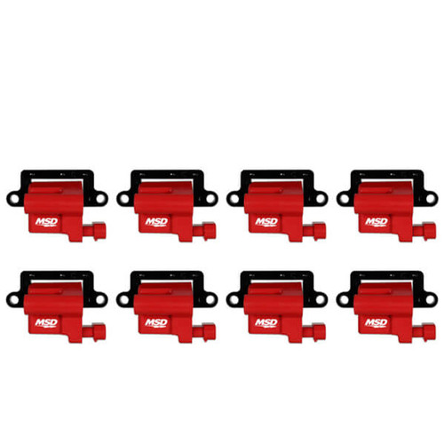 Ignition Coil Pack - Blaster LS - Female Socket - Red - GM LS-Series - GM Fullsize Truck 1999-2009 - Set of 8 Ignition Coil Pack - Blaster LS - Female Socket - Red - GM LS-Series - GM Fullsize Truck 1999-2009 - Set of 8