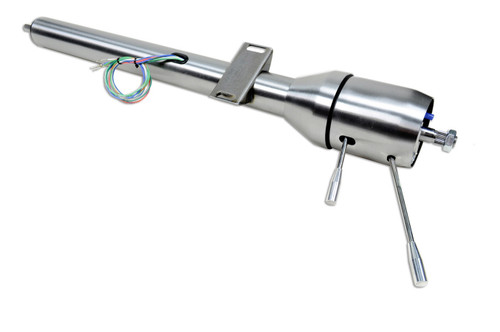 Steering Column - Retrofit - Tilt - Hazard / Turn Signal - Steel - Natural - Ford Fullsize Truck 1965-66 - Each