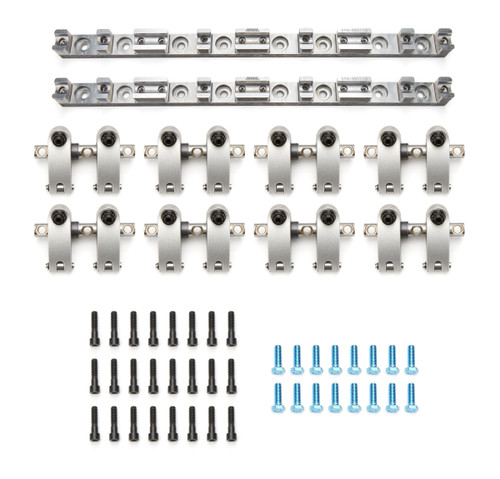 Rocker Arm - Sportsman - Shaft Mount - 1.70 Ratio - Full Roller - Aluminum - Natural - AFR Mongoose / Dart / Edelbrock Heads - GM LS-Series - Set of 16