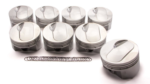 Piston - 502 Replacement Series - Forged - 4.500 in Bore - 1/16 x 1/16 x 3/16 in Ring Grooves - Plus 1.00 cc - Big Block Chevy - Set of 8