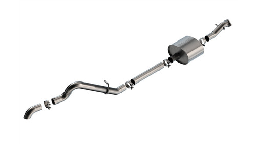 Exhaust System - S-Type - Cat-Back - 2-3/4 in Diameter - Stainless - Ford Ecoboost V6 - Ford Midsize SUV 2021-22 - Kit