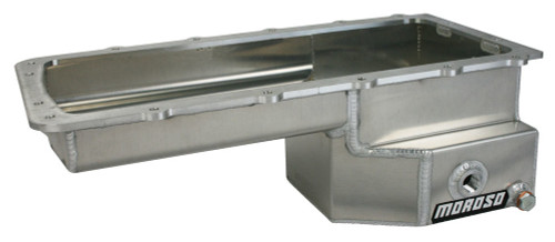 Engine Oil Pan - Street / Strip - Rear Sump - 8 qt - 6.625 in Deep - Baffled - Aluminum - Natural - Ford Coyote - Each