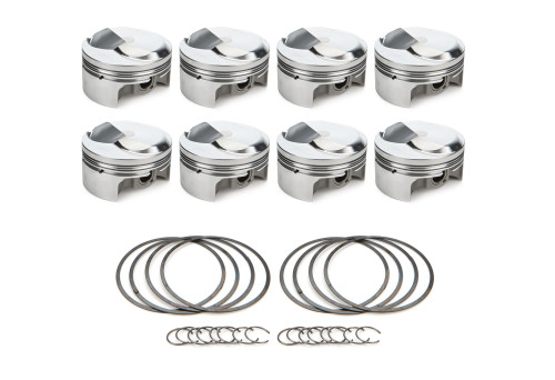 Piston - AutoTec - Forged - Dome - 4.280 in Bore - 1.5 x 1.5 x 3.0 mm Ring Grooves - Plus 22.70 cc - Big Block Chevy - Set of 8