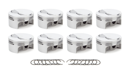 Piston - AutoTec - Forged - Dome - 4.560 in Bore - 1.5 x 1.5 x 3.0 mm Ring Grooves - Plus 9.50 cc - Big Block Chevy - Set of 8