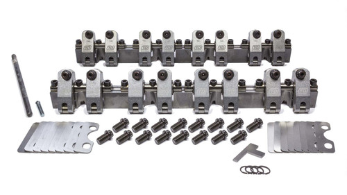 Rocker Arm - SportComp - Shaft Mount - 1.60 Ratio - Full Roller - Aluminum - Natural - Small Block Chevy - Kit