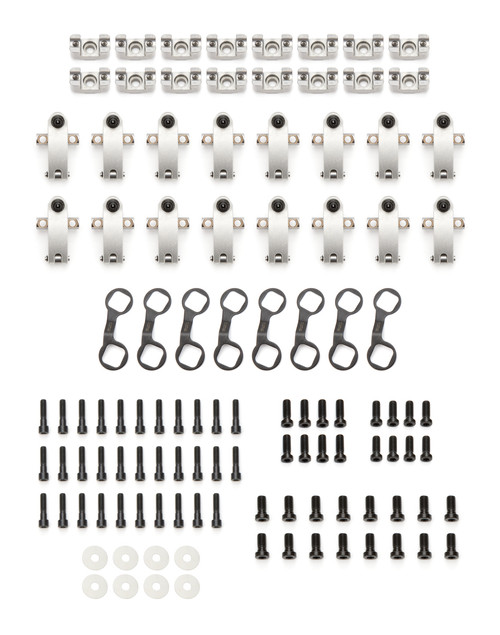 Rocker Arm - Sportsman - Shaft Mount - 1.75 / 1.75 Ratio - Full Roller - Aluminum - Natural - Big Block Chevy - Set of 16
