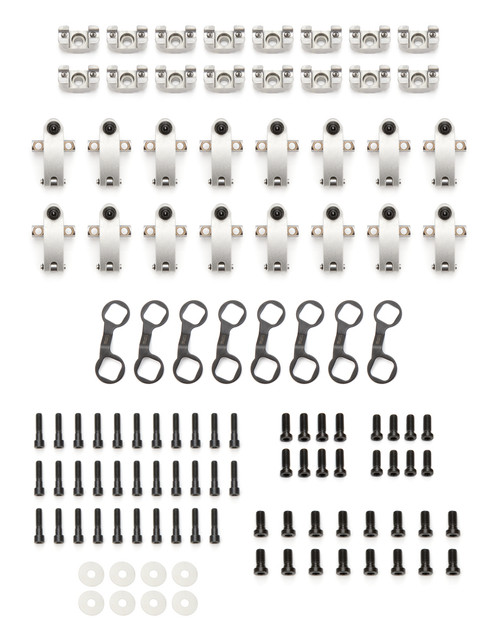 Rocker Arm - Sportsman - Shaft Mount - 1.70 / 1.70 Ratio - Full Roller - Aluminum - Natural - Dart Heads - Big Block Chevy - Set of 16