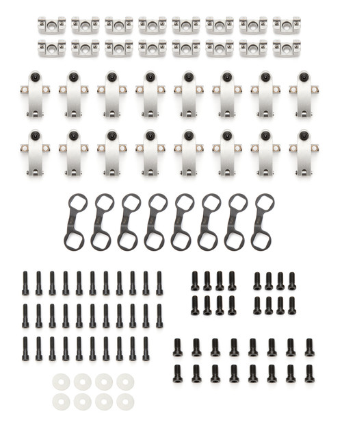 Rocker Arm - Sportsman - Shaft Mount - 1.70 Ratio - Full Roller - Aluminum - Natural - Merlin Heads - Big Block Chevy - Set of 16