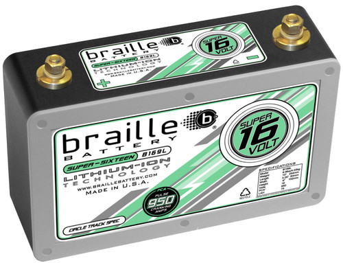 Battery - Super-Sixteen - Lithium-ion - 16V - 950 Pulse Cranking amps - Threaded Terminals - 10.00 in L x 6.15 in H x 3.25 in W - Each