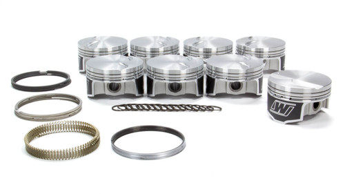 Piston and Ring - LS Standard Stroke - Forged - 3.905 in Bore - 1.2 x 1.2 x 3.0 mm Ring Groove - Minus 3.20 cc - GM LS-Series - Kit