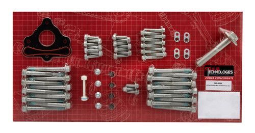 Camshaft Gear Bolt Kit - Hex Heads - Steel - Natural - GM LS-Series - Kit