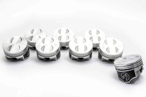 Piston - Speed Pro - Forged - 4.040 in Bore - 5/64 x 5/64 x 3/16 in Ring Grooves - Minus 2.70 cc - Coated Skirt - Small Block Ford - Set of 8