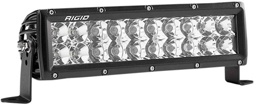 LED Light Bar - E-Series PRO - Double Row - Flood / Spot Beam - 165 Watts - 10 in Long - White LED - Aluminum - Black Anodized - Universal - Each