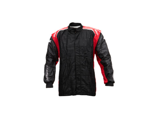 Jacket - Driving - Racer 2.0 - SFI 3.2a/5 - 2 Layer - Nomex - Black / Red - X-Large - Each