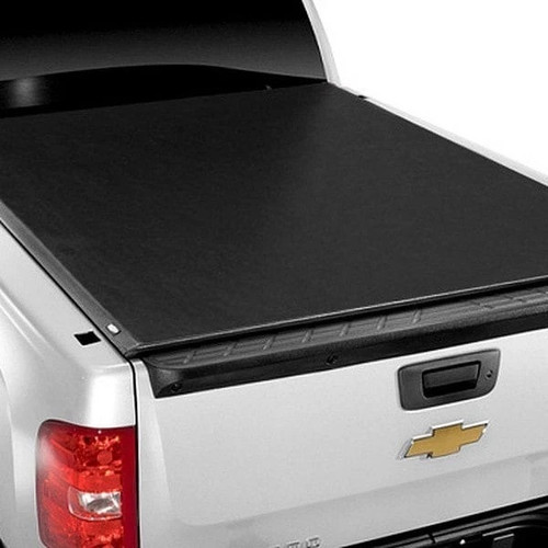 Tonneau Cover - Lo Pro QT - Roll-Up - Hook and Loop Attachment - Vinyl Top - Black - 6 ft 6 in Bed - GM Fullsize Truck 2019 - Kit