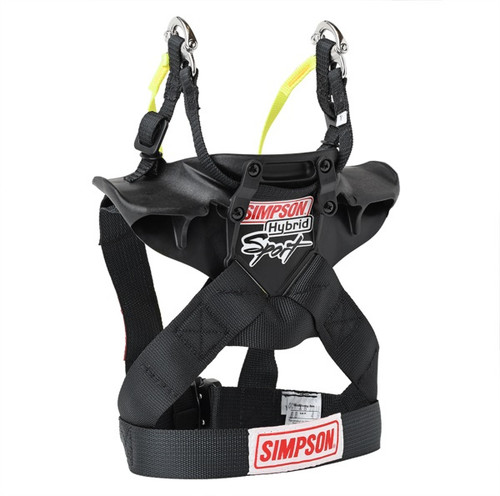 Head and Neck Support - Hybrid Sport - SFI 38.1 - Plastic - Black - Small - Kit Head and Neck Support - Hybrid Sport - SFI 38.1 - Plastic - Black - Small - Kit