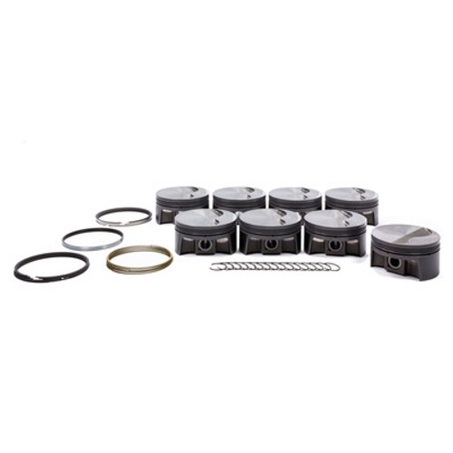 Piston and Ring - PowerPak - Forged - 4.070 in Bore - 1.0 x 1.0 x 2.0 mm Ring Groove - Minus 4.00 cc - GM LS-Series - Kit