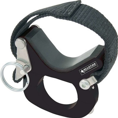 Shock Reservoir Bracket - Clamp-On - Aluminum / Nylon - Black - 1-1/2 to 3 in Reservoirs - 1-1/4 in OD Tube - Set of 8