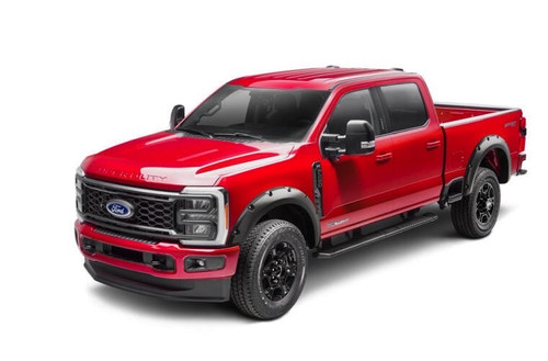 Fender Flare - Pocket Style - Front / Rear - 3 in Wide - Plastic - Black - Ford Fullsize Truck 2023 - Kit