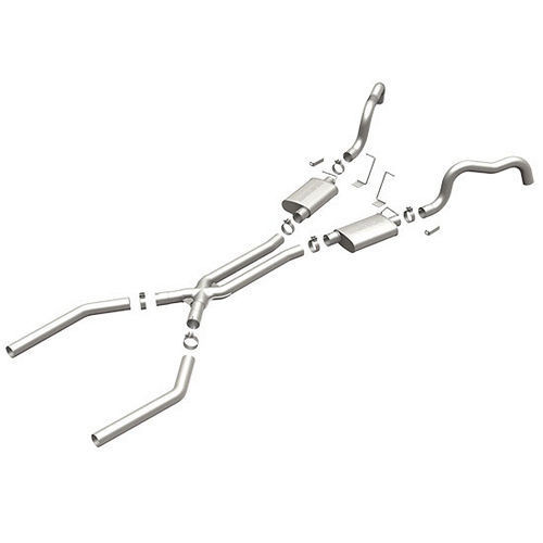 Exhaust System - Performance - Cat-Back - 3 in Diameter - Stainless - Natural - V8 - GM F-Body 1967-74 - Kit