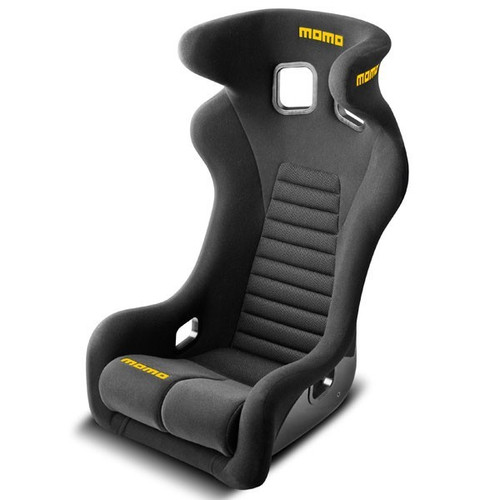 Seat - Daytona - Side Bolsters - Harness Openings - Fiberglass Composite - Fabric - Black - Each