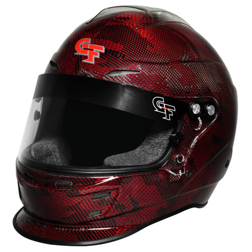 Helmet - Nova Fusion - Full Face - Snell SA 2020 - Head and Neck Support Ready - Red - 2X-Large - Each