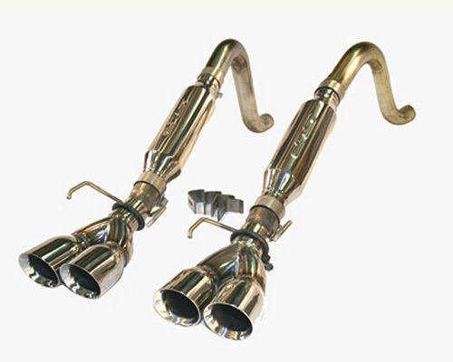 Exhaust System - Loud Mouth - Axle-Back - 2-1/2 in Diameter - 3-1/2 in Tips - Stainless - Chevy Corvette 2005-08 - Kit