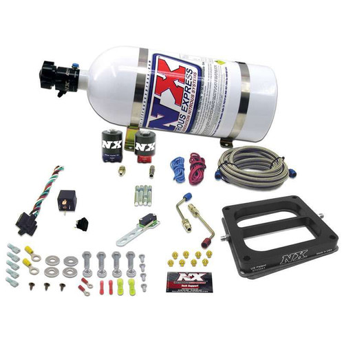 Nitrous Oxide System - Pro-Power - 100-500 HP - 10 lb Bottle - Dominator Flange - White - Universal EFI - Kit
