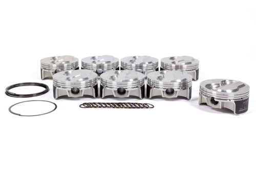 Piston - Quick 8 Series - Forged - 4.605 in Bore - 0.043 in x 0.043 in x 3.00 in Ring Grooves - Plus 4.00 cc - Big Block Chevy - Set of 8